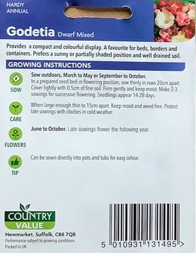Godetia Seeds, Country Value