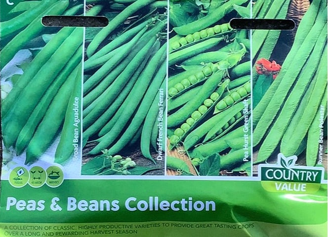 Peas & Beans Collection Seeds, Country Value
