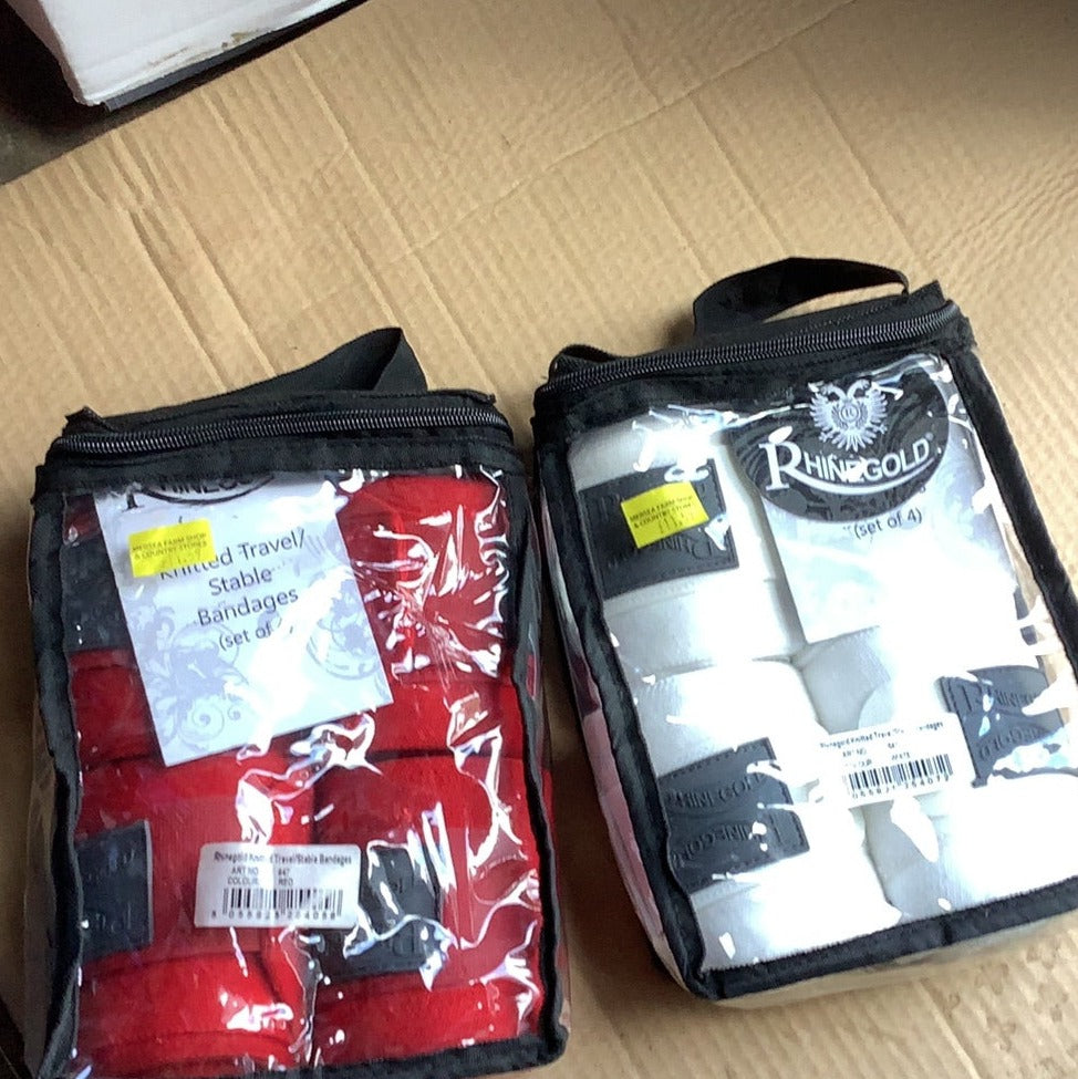 Rhinegold, Knitted Travel/Stable Bandages Set Of 4