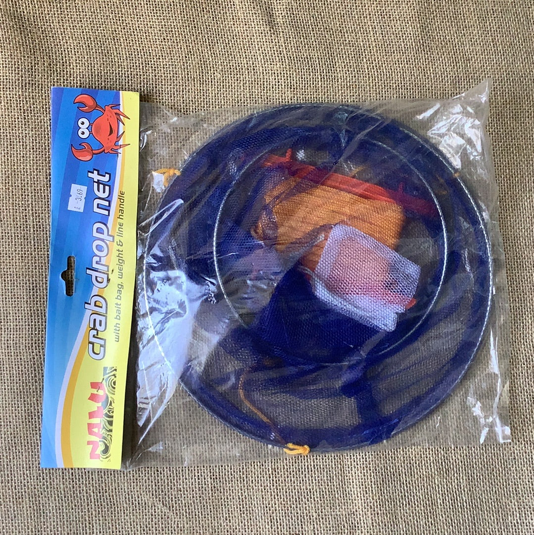 Nalu, Crab Drop Net- With Bait bag, Weight & Line Handle
