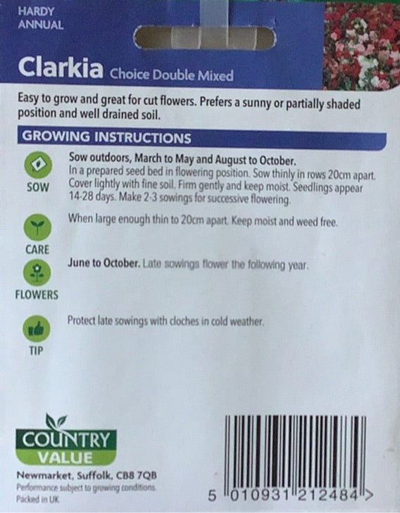 Clarkia Seeds, Country Value