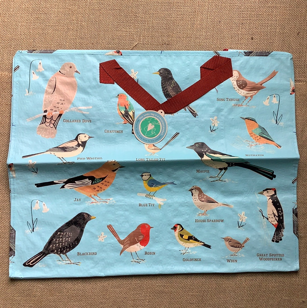 Bird Print Recycled Jumbo Bag
