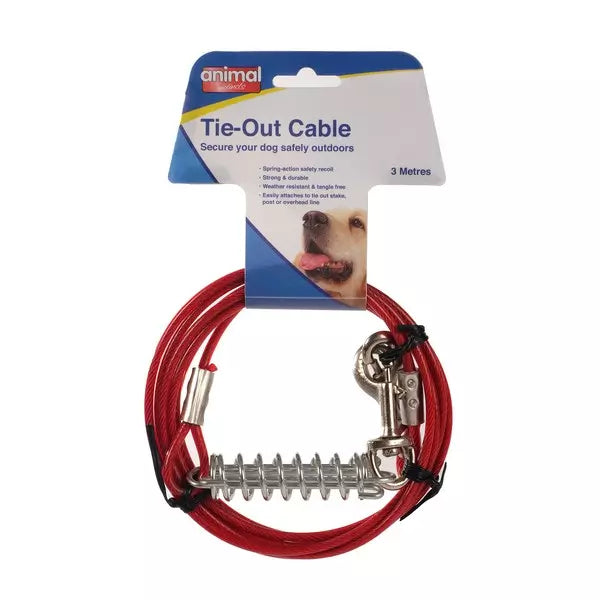 Animal Instincts Tie Out Cable 3m