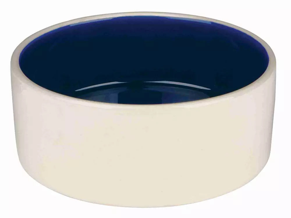 Trixie Blue & Cream Ceramic Dog Bowl