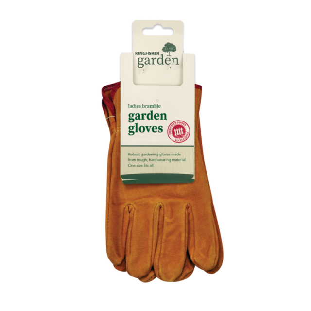 Kingfisher Suede Ladies Bramble Gardening Gloves