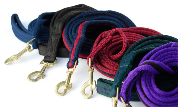 Padded Lead Rein, Navy/Red, Rhinegold