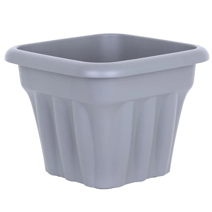 Vista, 33cm Square Planter-Grey