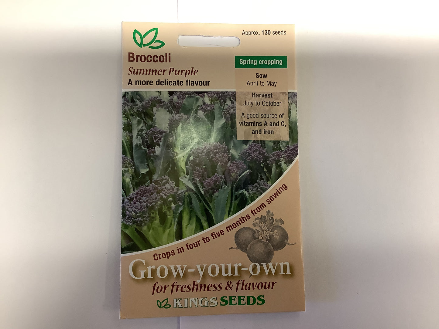 Kings Seeds Broccoli Summer Purple