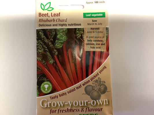 Kings Seeds Beet Leaf Rhubarb Chard