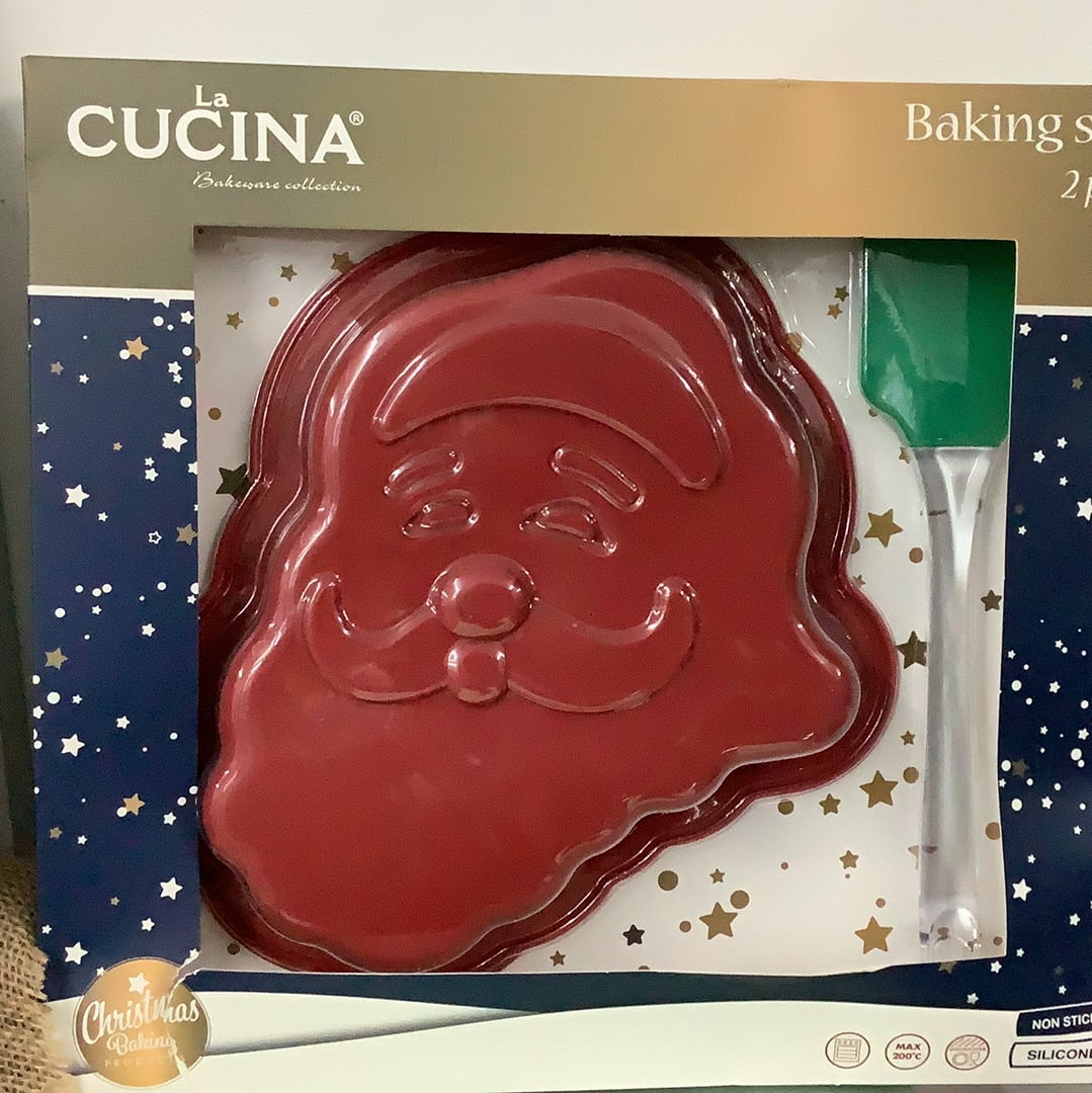 La Cucina Silicon Baking Set Santa