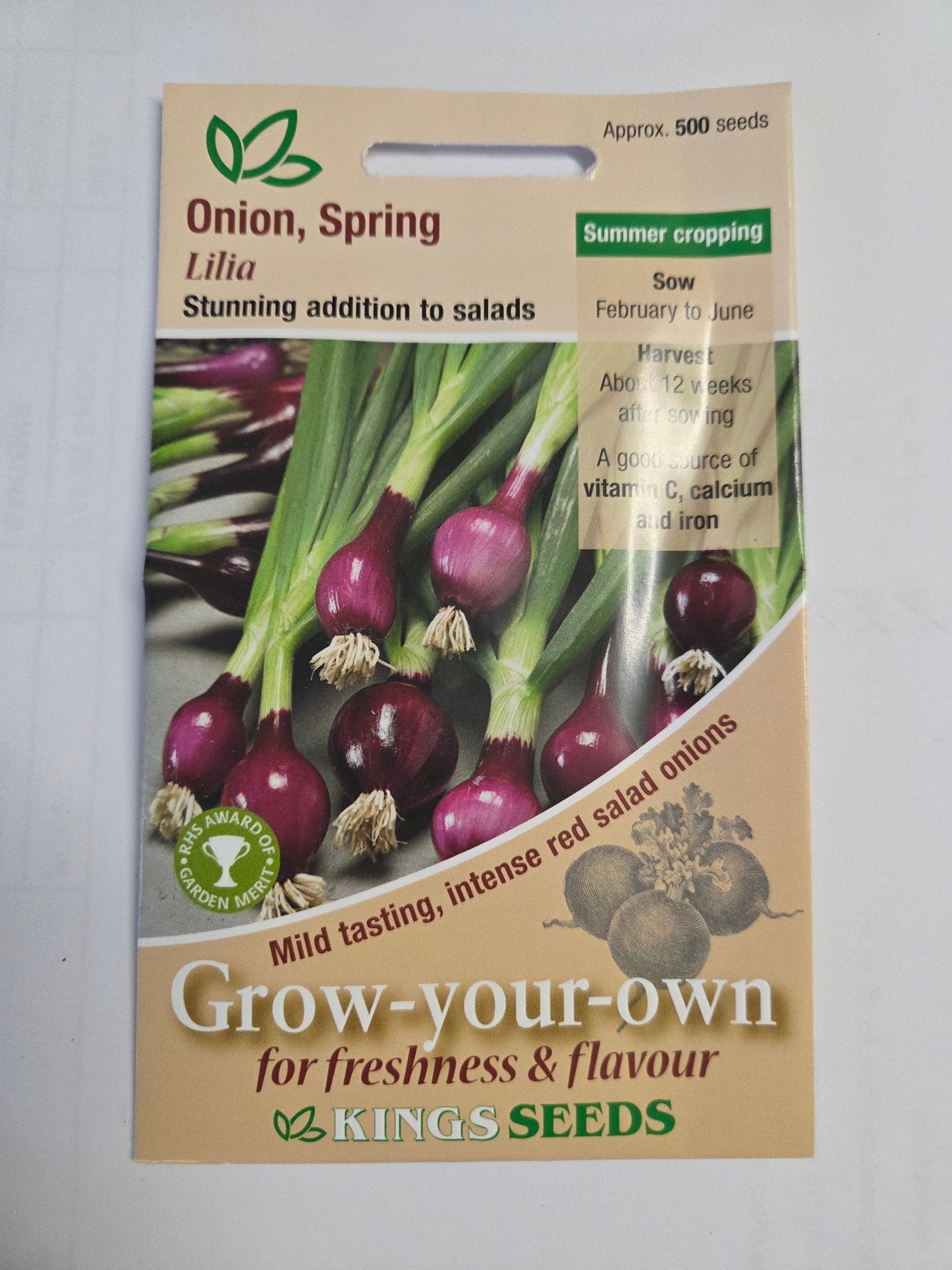 Kings Seeds Spring Onion Lilia