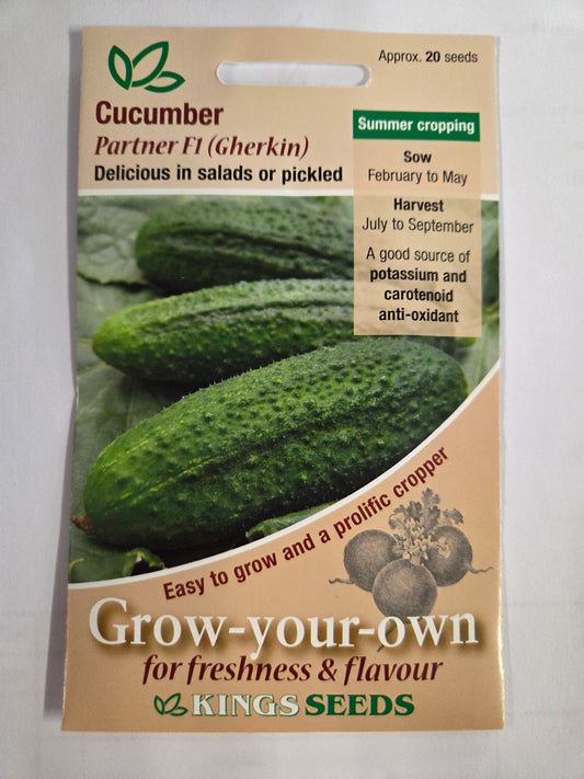 Kings Seeds Cucumber Partner(Gherkin) F1