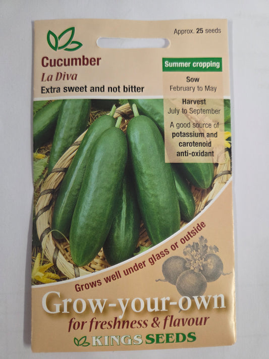 Kings Seeds Cucumber La Diva