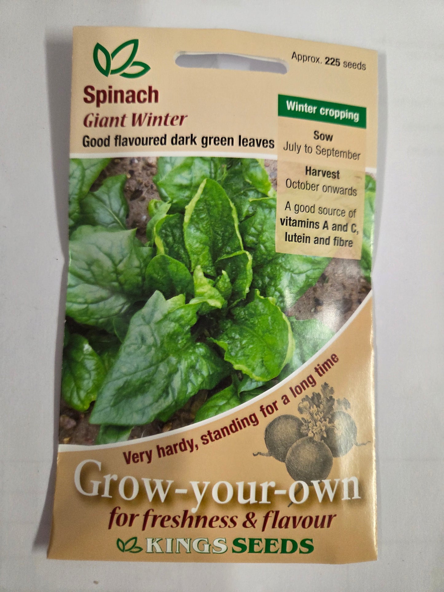 Kings Seeds Spinach Giant Winter