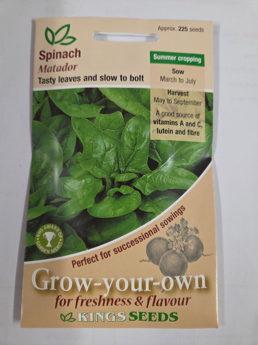 Kings Seeds Spinach Matador
