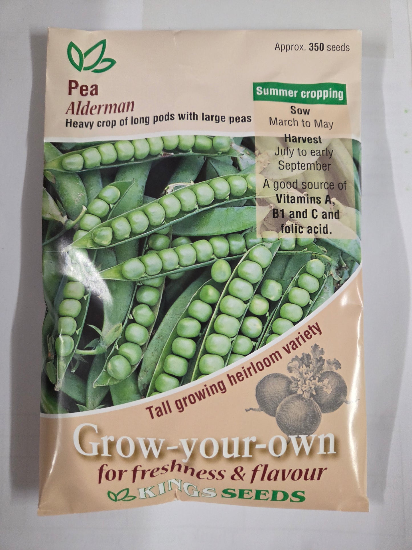 Kings Seeds Pea Alderman