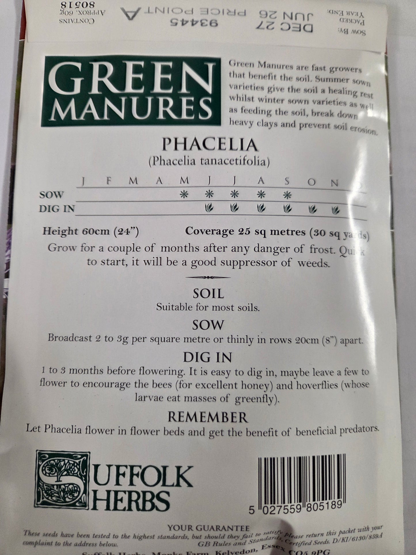 Kings Seeds Green Manure Winter Mix