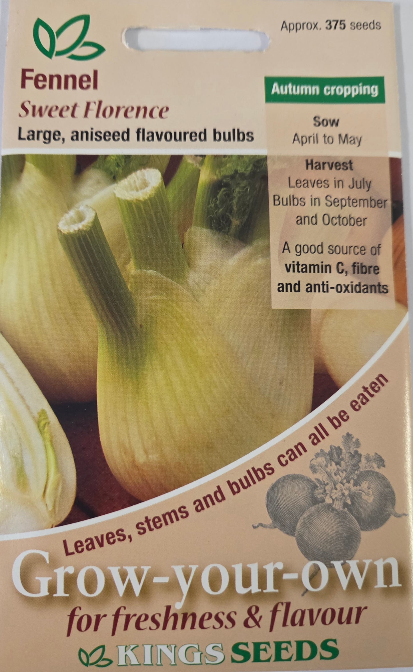 Kings Seeds Fennel Sweet Florence