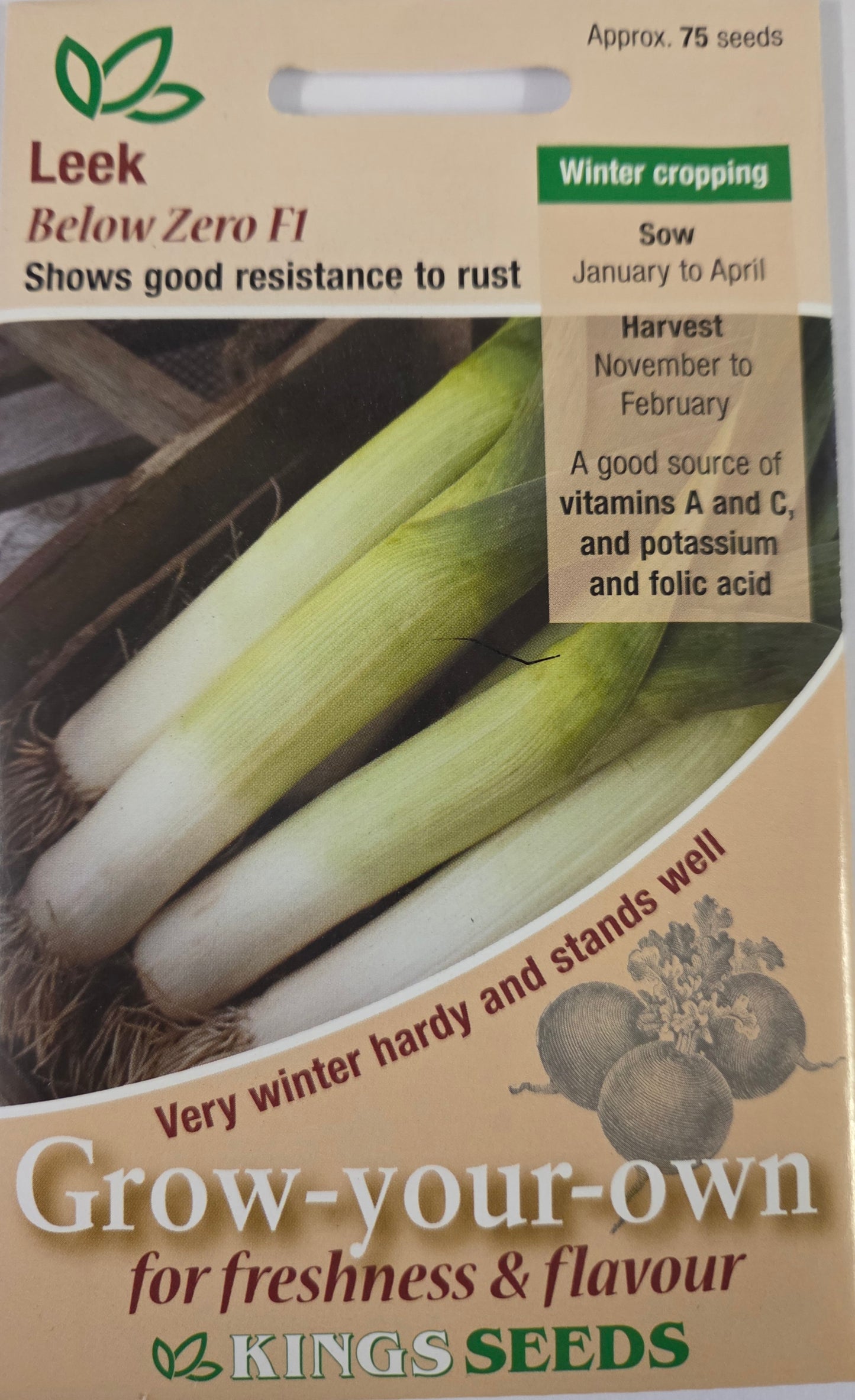 Kings Seeds Leek Below Zero F1