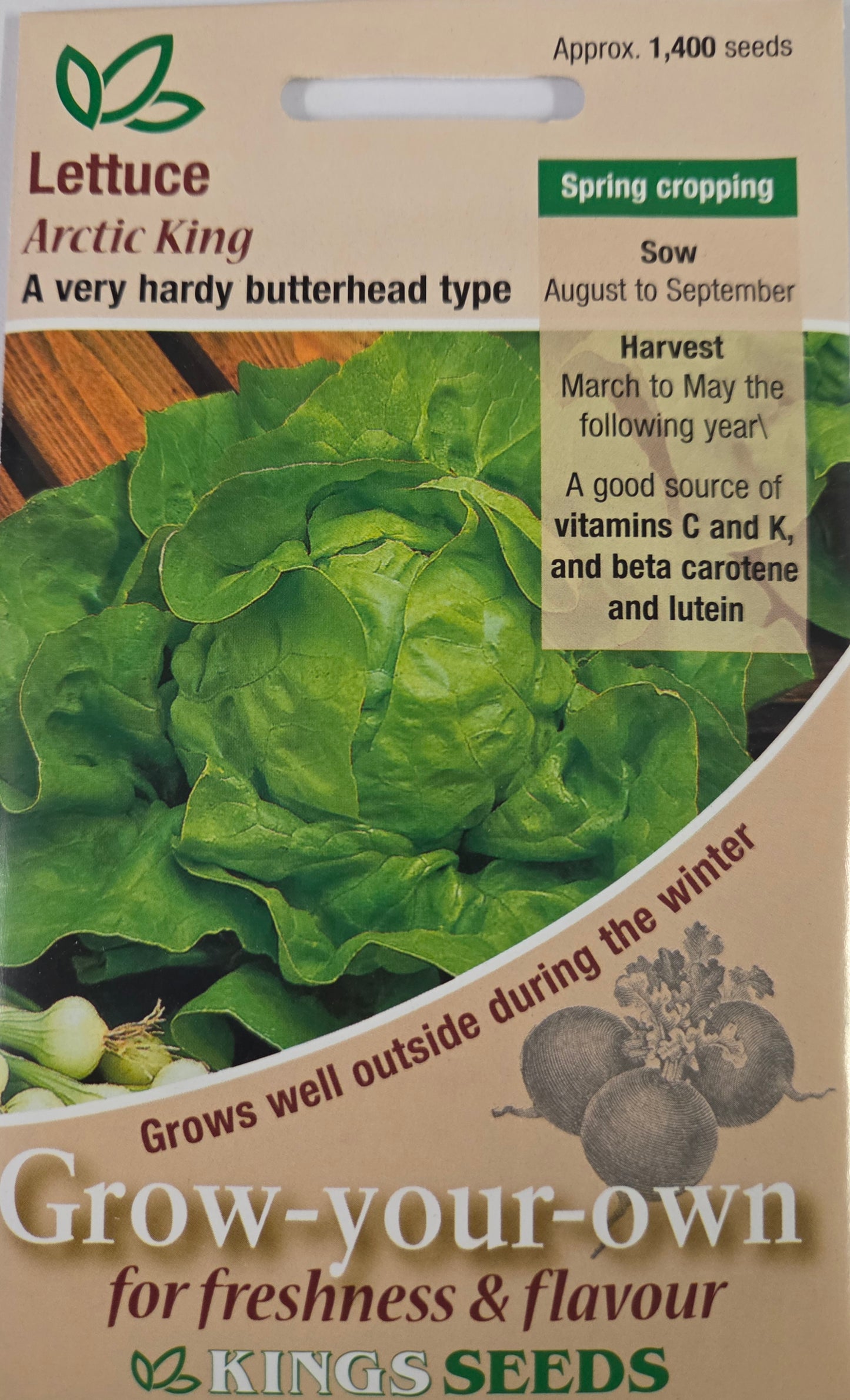 Kings Seeds Lettuce Arctic King