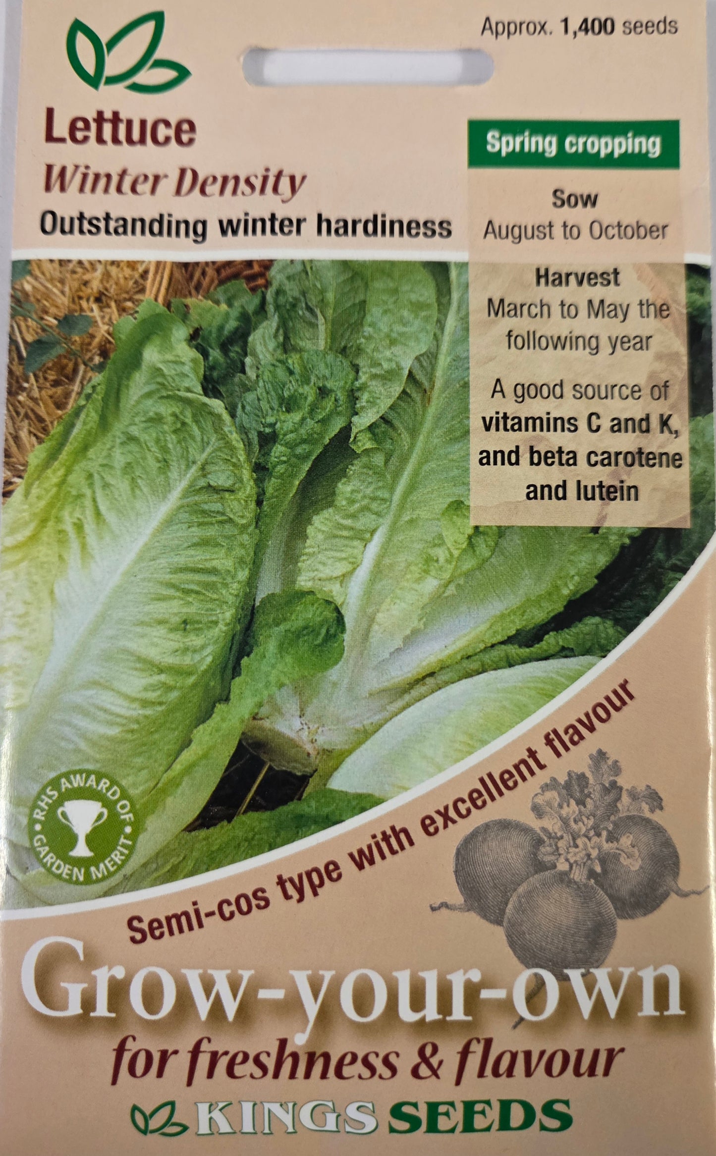 Kings Seeds Lettuce Winter Density