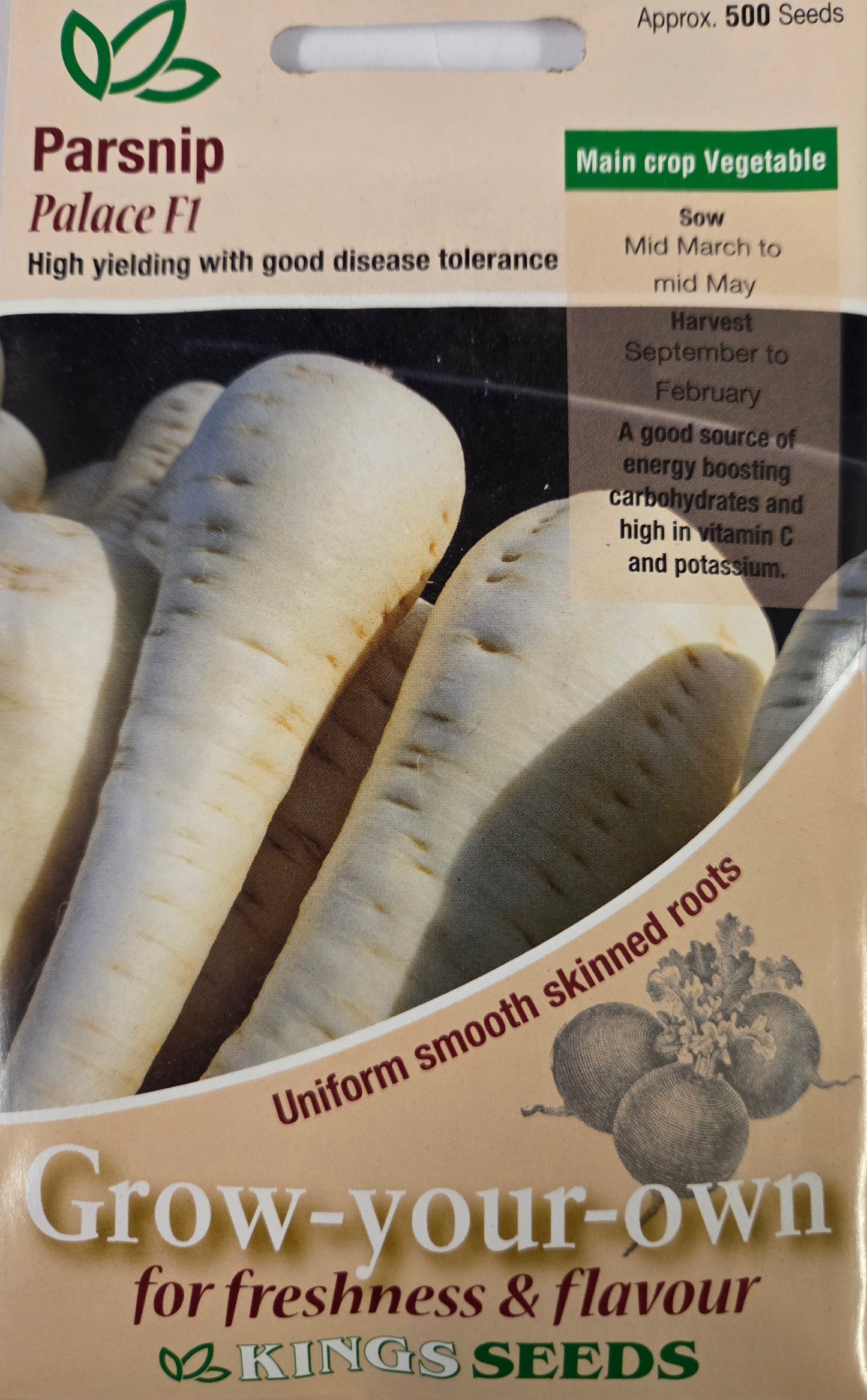 Kings Seeds Parsnip Palace F1
