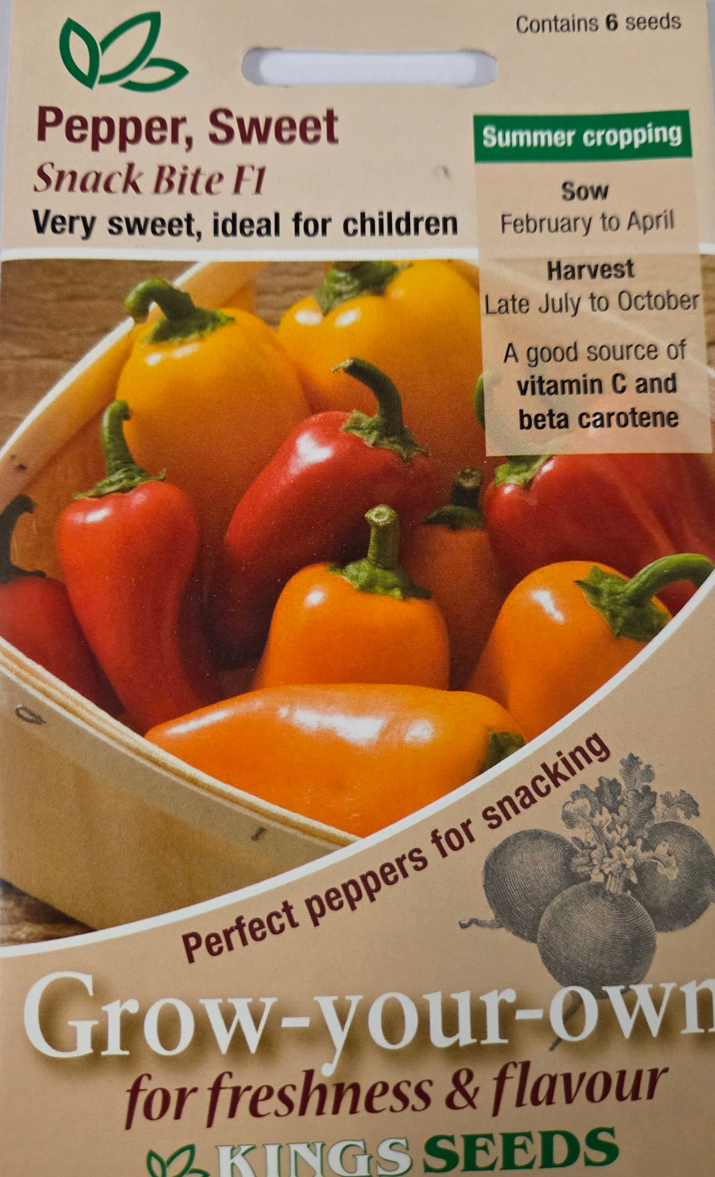 Kings Seeds Pepper Sweet Snack Bite F1