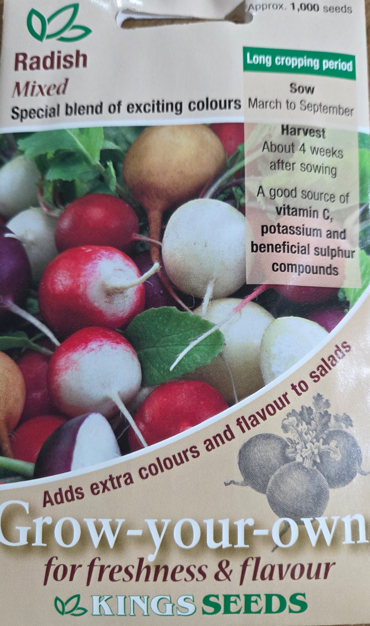 Kings Seeds Radish Mixed
