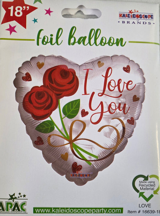 Valentines Foil Helium Balloon