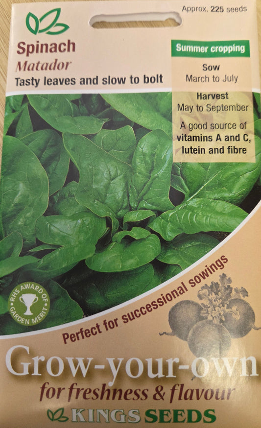 Kings Seeds Spinach Matador