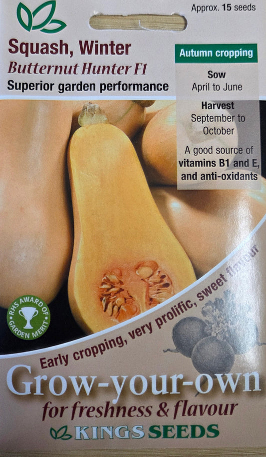 Kings Seeds Squash Winter Butternut Hunter F1