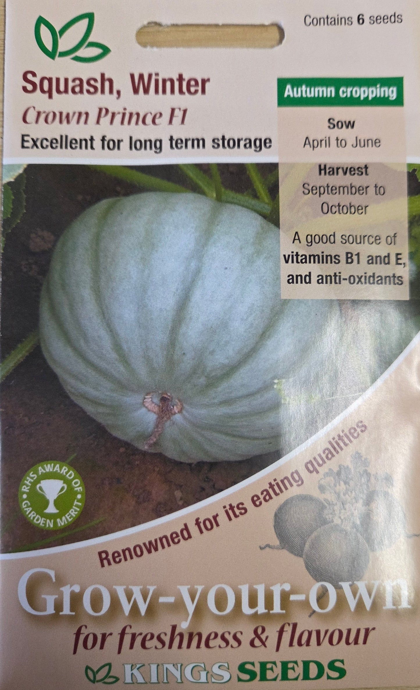 Kings Seeds Squash Winter Crown Price F1