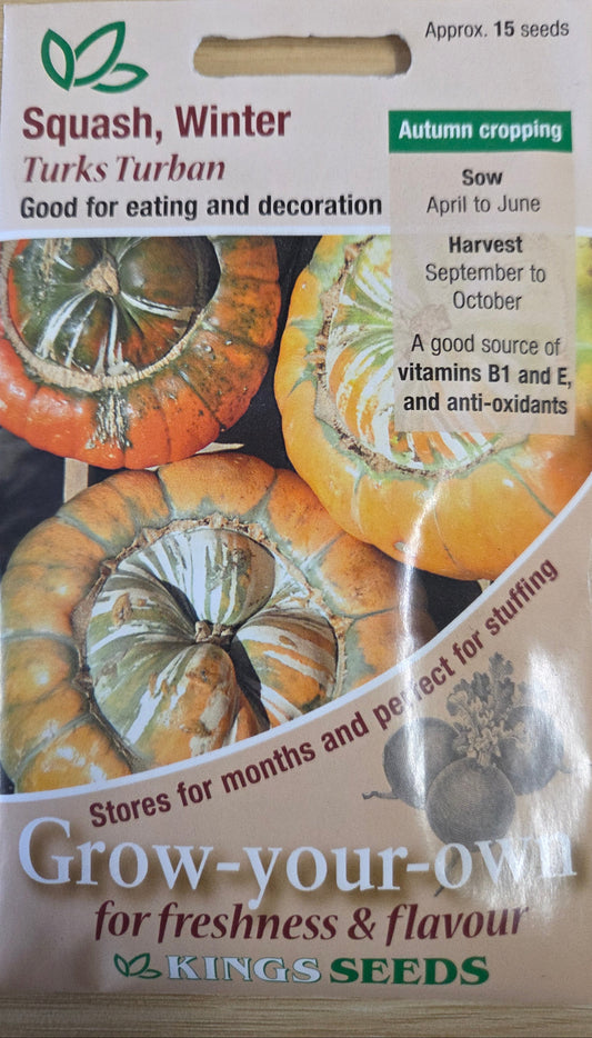 Kings Seeds Squash Winter Turks Turban