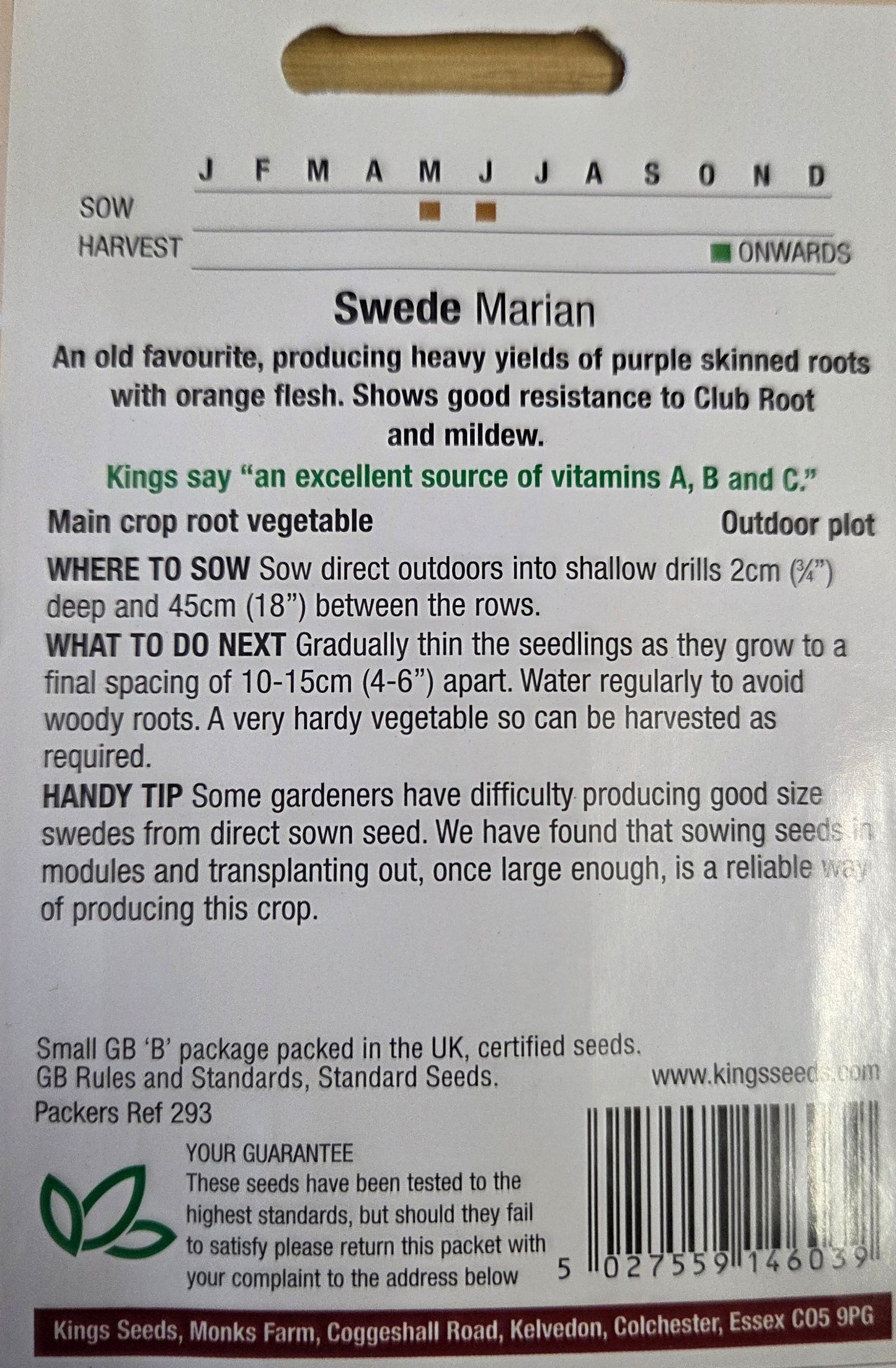 Kings Seeds Swede Marian