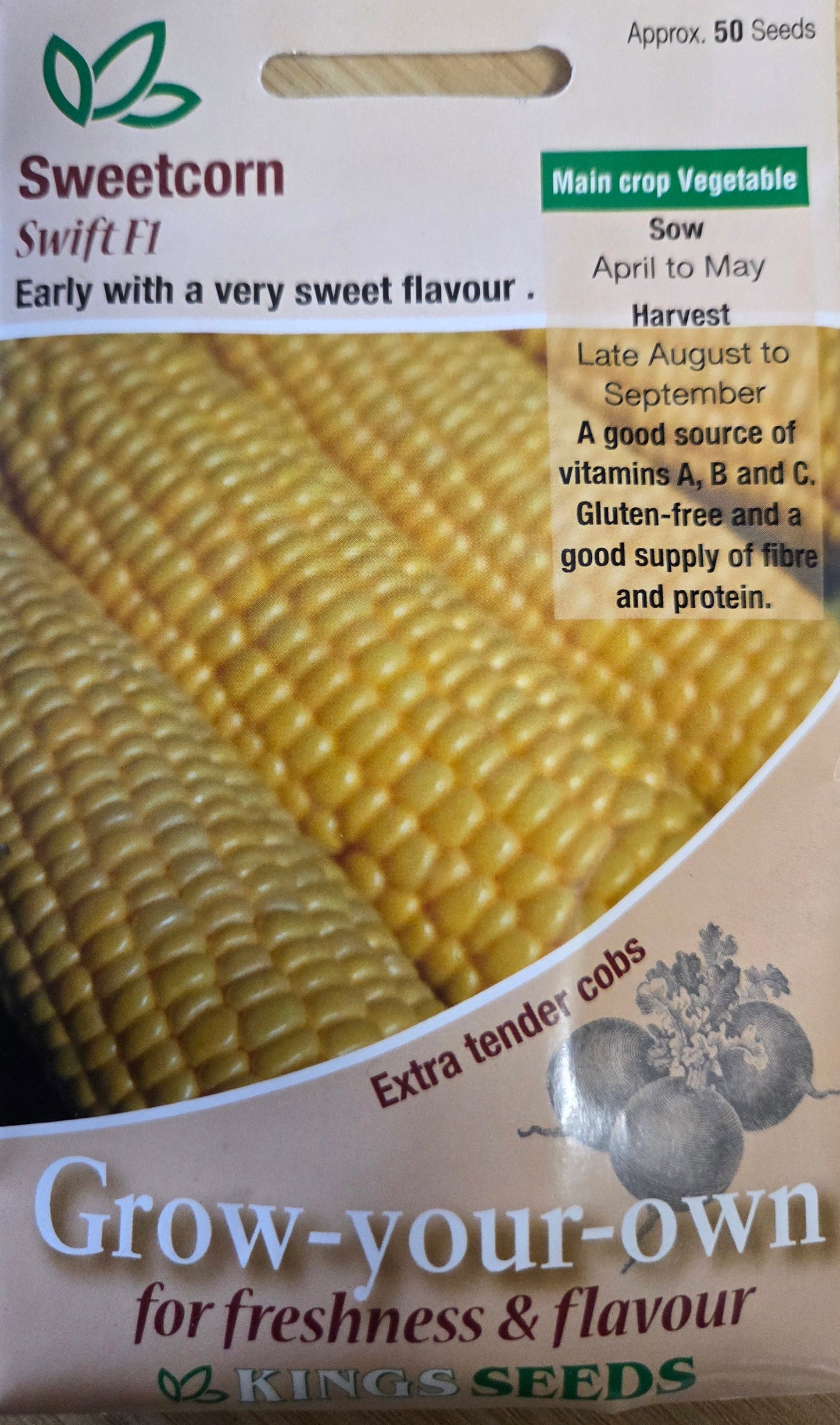 Kings Seeds Sweet Corn Swift F1