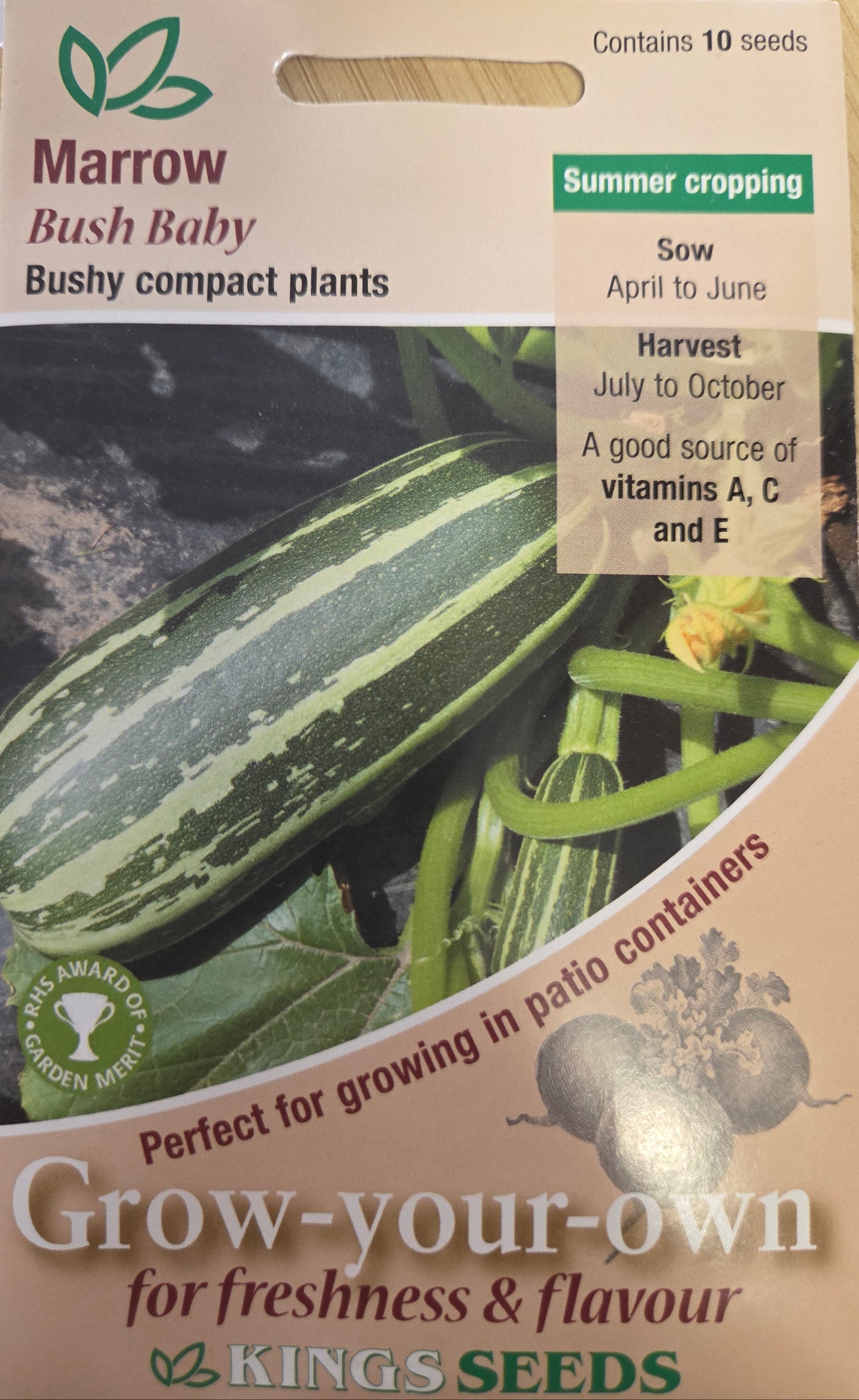 Kings Seeds Marrow Bush Baby