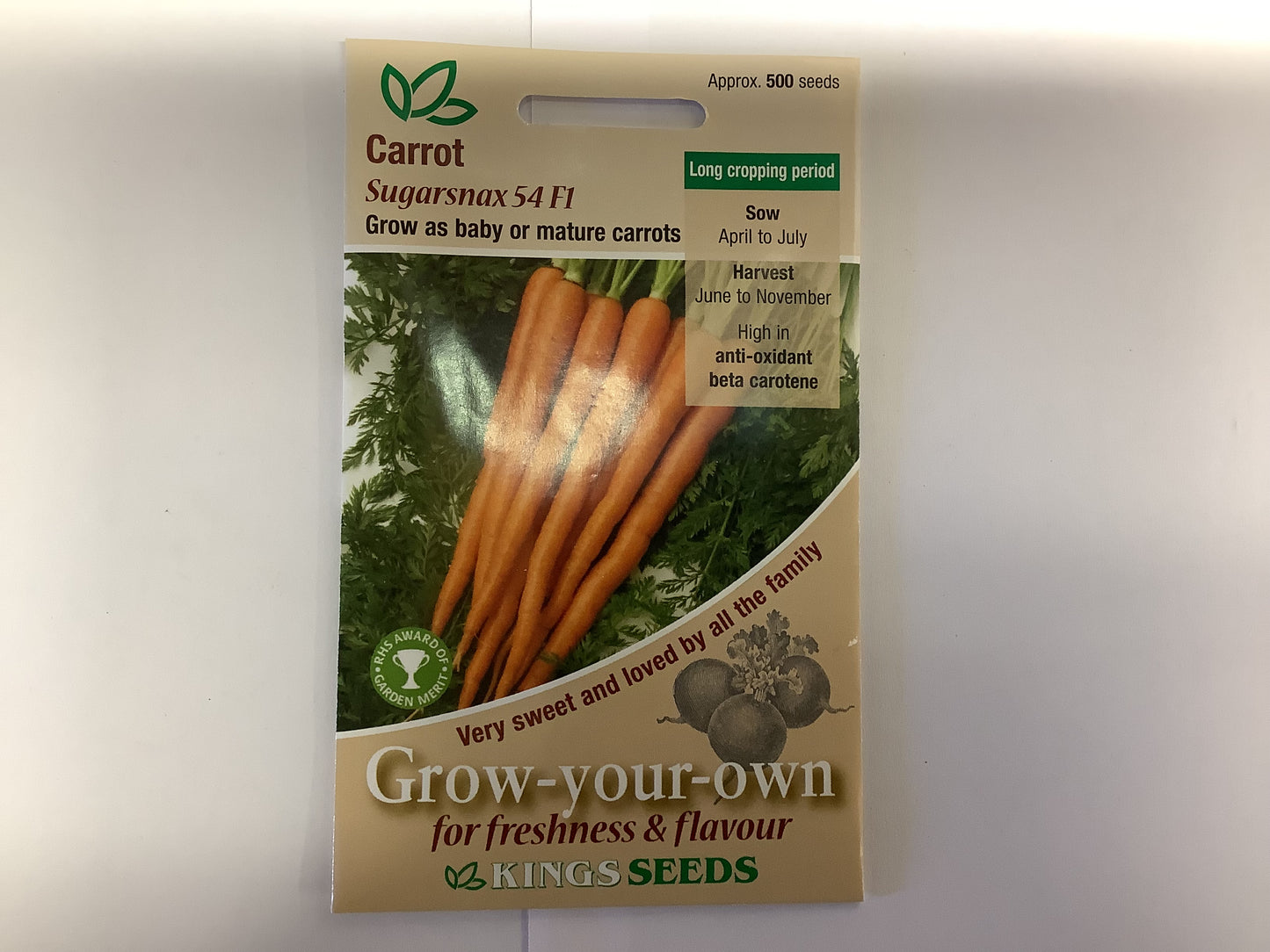 Kings Seeds Carrot Sugarsnax 54 F1