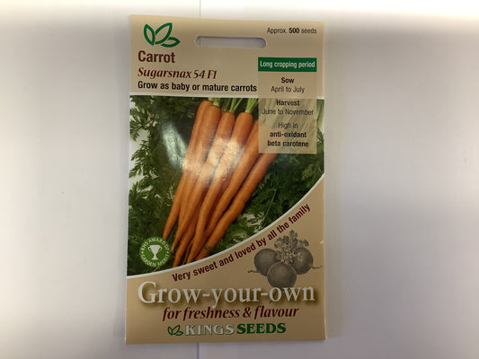 Kings Seeds Carrot Sugarsnax 54 F1
