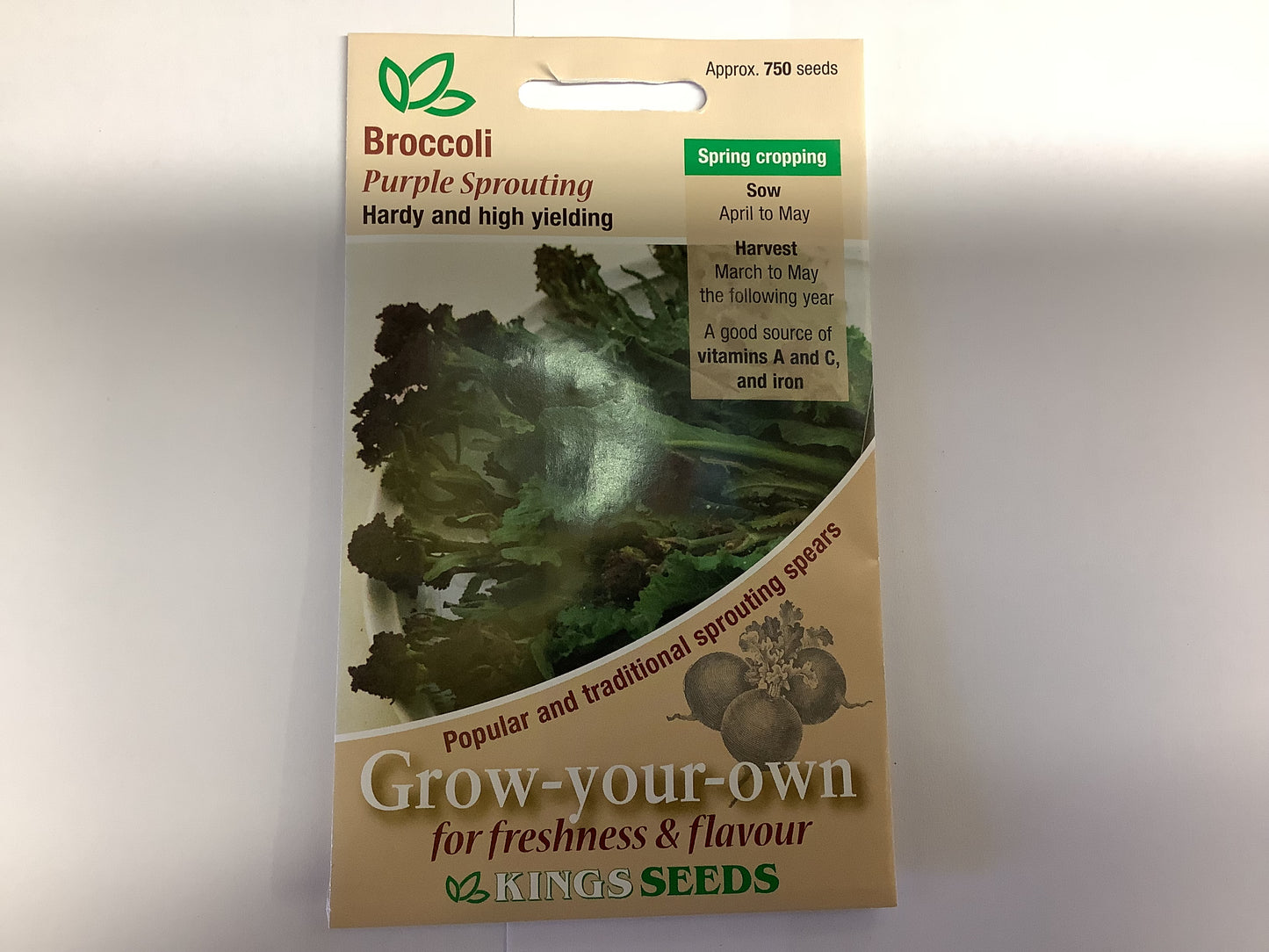 Kings Seeds Broccoli Purple Sprouting