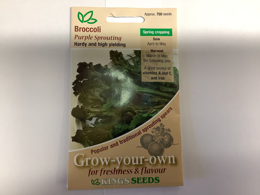 Kings Seeds Broccoli Purple Sprouting