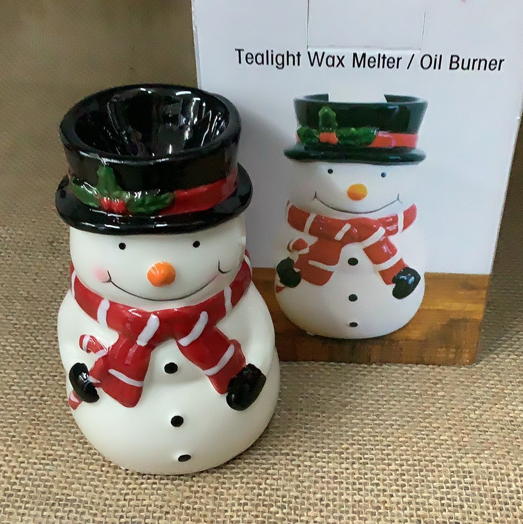 Ceramic Snowman Wax Burner