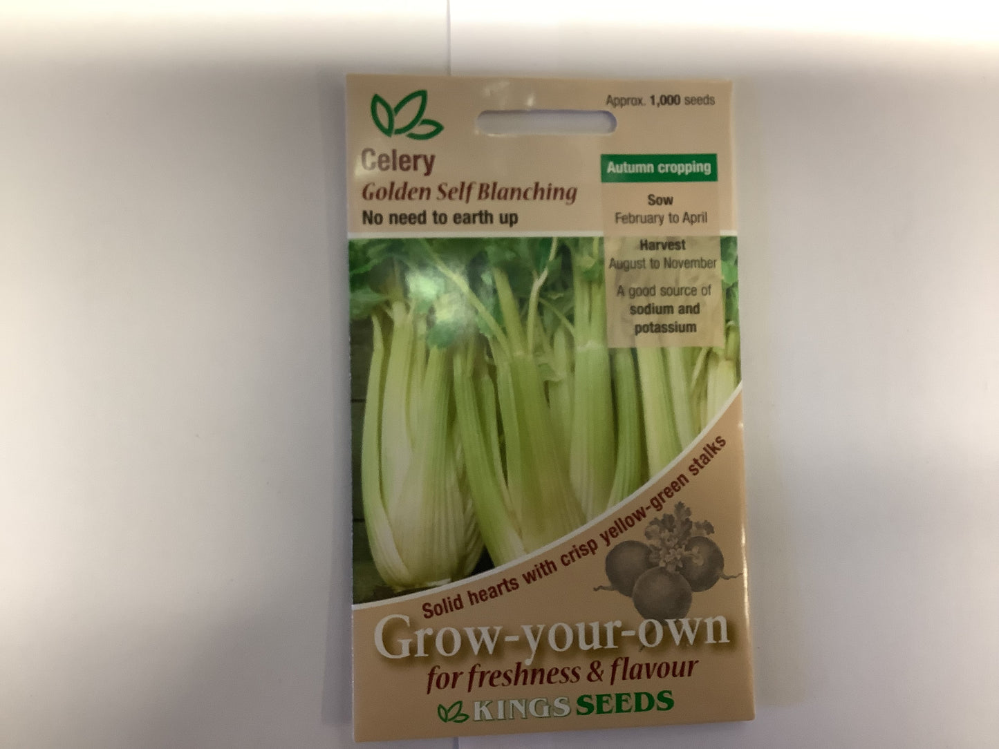 Kings Seeds Celery Golden Self Blanching