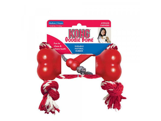 KONG, Goodie Bone With Rope - Medium