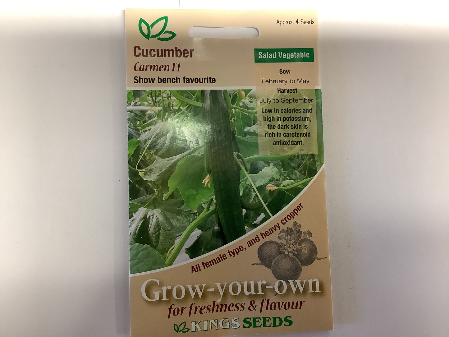 Kings Seeds Cucumber Carmen F1