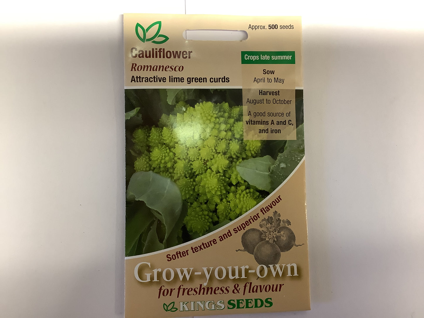 Kings Seeds Cauliflower Romanesco