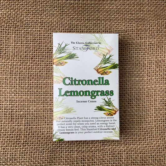 Stamford Citronella And Lemongrass Incence Cones 12PCS