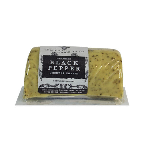 Our Cracked Black Pepper Cheddar Cheese Barrel 145g