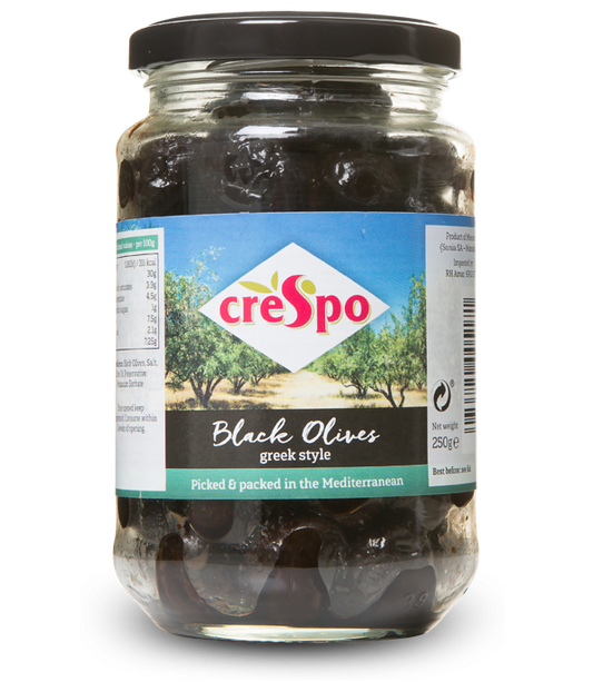 Crespo Pitted Black Olives 354g