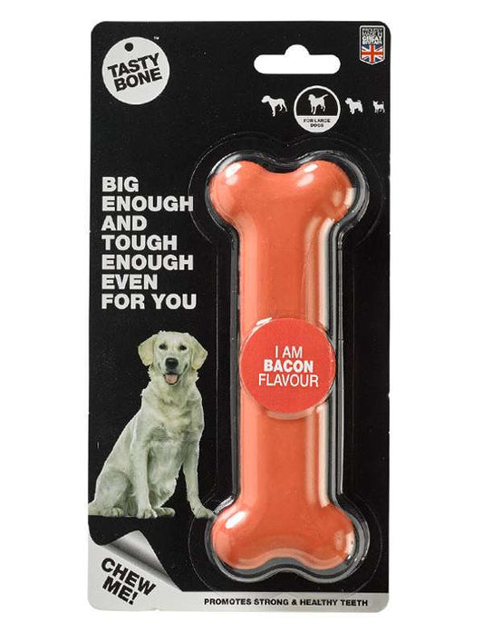 Tasty Bones Large Dog Nylon Bone Bacon Flavour