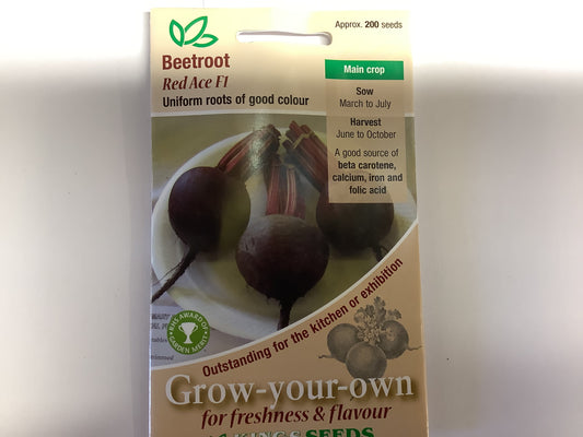 Kings Seeds Beetroot Red Ace F1